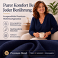 Damen Strickpullover mit Muschelkante-V-Ausschnitt