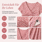 Elegantes Damenkleid mit V-Ausschnitt und Blumendruck