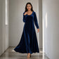 Elegantes Damen-Maxikleid mit langen Ärmeln