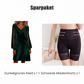 Elegantes Etuikleid für Damen mit Wasserfallausschnitt und knielanger Passform