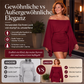 Damen Schulterfreies Bodycon-Kleid mit Fledermausärmeln