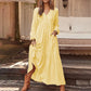 Lässiges V-Ausschnitt-Kleid für Damen – bequem & vielseitig