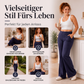 Hochbundhosen für Damen im Schlaghosen-Stil