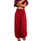 Legere Damen-Haremshose mit Gummibund