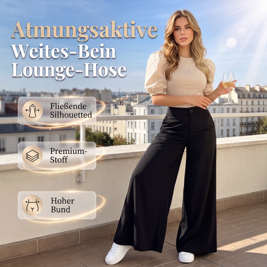 Bequeme, weit geschnittene Palazzo-Loungehose für Damen
