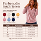 🌸 V-Ausschnitt-Samtbluse – Leichter Samt, zeitloses Design & vielseitig kombinierbar – Ideal für warme Tage & stilvolle Stunden
