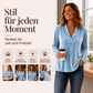 🌸 V-Ausschnitt-Samtbluse – Leichter Samt, zeitloses Design & vielseitig kombinierbar – Ideal für warme Tage & stilvolle Stunden