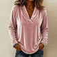 🌸 V-Ausschnitt-Samtbluse – Leichter Samt, zeitloses Design & vielseitig kombinierbar – Ideal für warme Tage & stilvolle Stunden