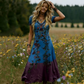 🔥Neuheiten & Sonderangebote – Vintage-Maxikleid für Damen mit V-Ausschnitt und Blumenmuster