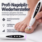 Tragbares 2-in-1 Elektro-Nagelfräser-Set mit UV-Gel-Lampe für Maniküre und Pediküre