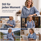 Gestrickter Hoodie mit Leopardenmuster für Damen