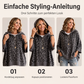 Gestrickter Hoodie mit Leopardenmuster für Damen