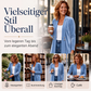 Zweireihige Samt-Strickjacke für Damen
