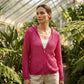 🌸☀️ 2026 Damen-Strickjacke mit Reißverschluss und offenem Strickmuster | Leichter, durchbrochener Langarmpullover für Frühling und Sommer