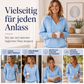 Legerer einfarbiger Kapuzenpullover mit V-Ausschnitt für Damen