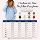 Legerer einfarbiger Kapuzenpullover mit V-Ausschnitt für Damen
