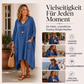 🏅 2000 Stück in 3 Tagen verkauft – schnell sein! Lockeres asymmetrisches V-Ausschnitt-Kleid für Damen