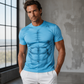 Sommer-T-Shirt mit auffälligem Druck