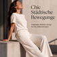 Zweiteiler-Set für Damen: Oberteil und Weite-Hose