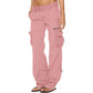Weite Vintage-Cargohose für Damen