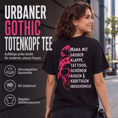 📢📢50%Rabatt!!!🎉✨Damen T-Shirt mit Totenkopf-Grafikdruck