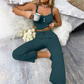 Damen Spitzen-Camisole-Pyjama-Set für den Sommer
