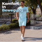 Zweiteiliges Set für Herren: Freizeit-T-Shirt und Shorts