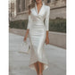 Elegantes Satin-Midikleid für Damen