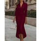 Elegantes Satin-Midikleid für Damen