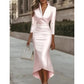 Elegantes Satin-Midikleid für Damen