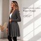 Elegante offene Strickjacke für Damen