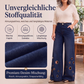 Weite Damenjeans mit Cut-Outs und Metallösen