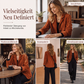 Vintage-Cordjacke für Damen, lässig weit geschnitten, mit Kragen im Blazer-Stil und Taschen