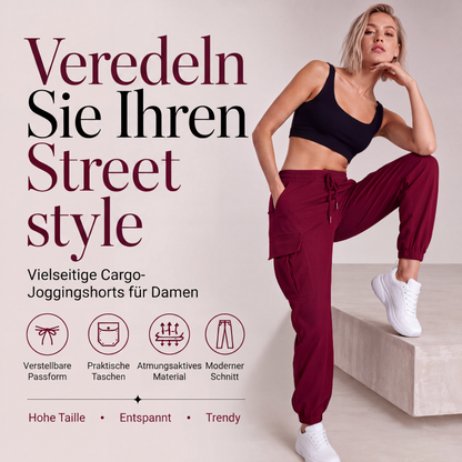 🔥 Bestseller – Jetzt besonders günstig 👖 Damen-Cargohose mit Kordelzug – Bequeme Passform, praktische Taschen & trendiger Look ✨