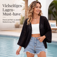 Leichtes Lochstrick-Cardigan für Damen, lässiger Stil