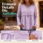 Legeres Vintage-Oberteil mit Fransen für Damen