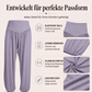 Damen High-Waist Weite Beine Hose mit lockerer Passform