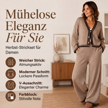 📢📢50%Rabatt!!!🎉✨Gestricktes Damen-Pullover-Set, zweiteilig