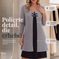 Legeres geripptes Langarmkleid für Damen