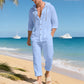 Atmungsaktives Leinen-Strandoutfit für Herren