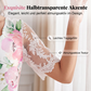 Damenkleid mit Blumenmuster und Spitzenärmeln