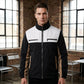 Herren-Stehkragenjacke im Color-Block-Design