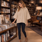 Weites Hoodie mit weiten Ärmeln für Damen, legeres Sweatshirt