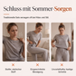 Gestreiftes T-Shirt und Weithosen-Set für Damen