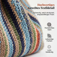 Gestreifte Damen-Clutch aus gewebtem Material