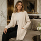 Gerippte Strickjacke für Damen
