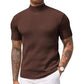 Legere Slim-Fit Herren-T-Shirts mit Stehkragen