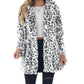 Stilvoller Damen-Kunstfellmantel mit Leopardenmuster