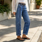 Legere, elastische Jeans mit geradem Bein für Damen