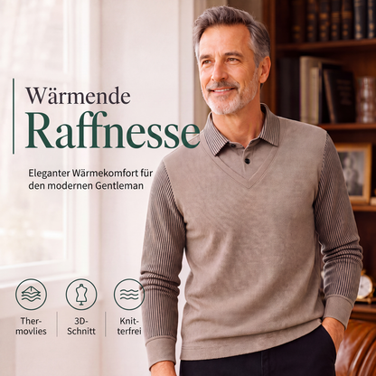 Herren-Langarmshirt im angesagten Fake-Zweiteiler-Look